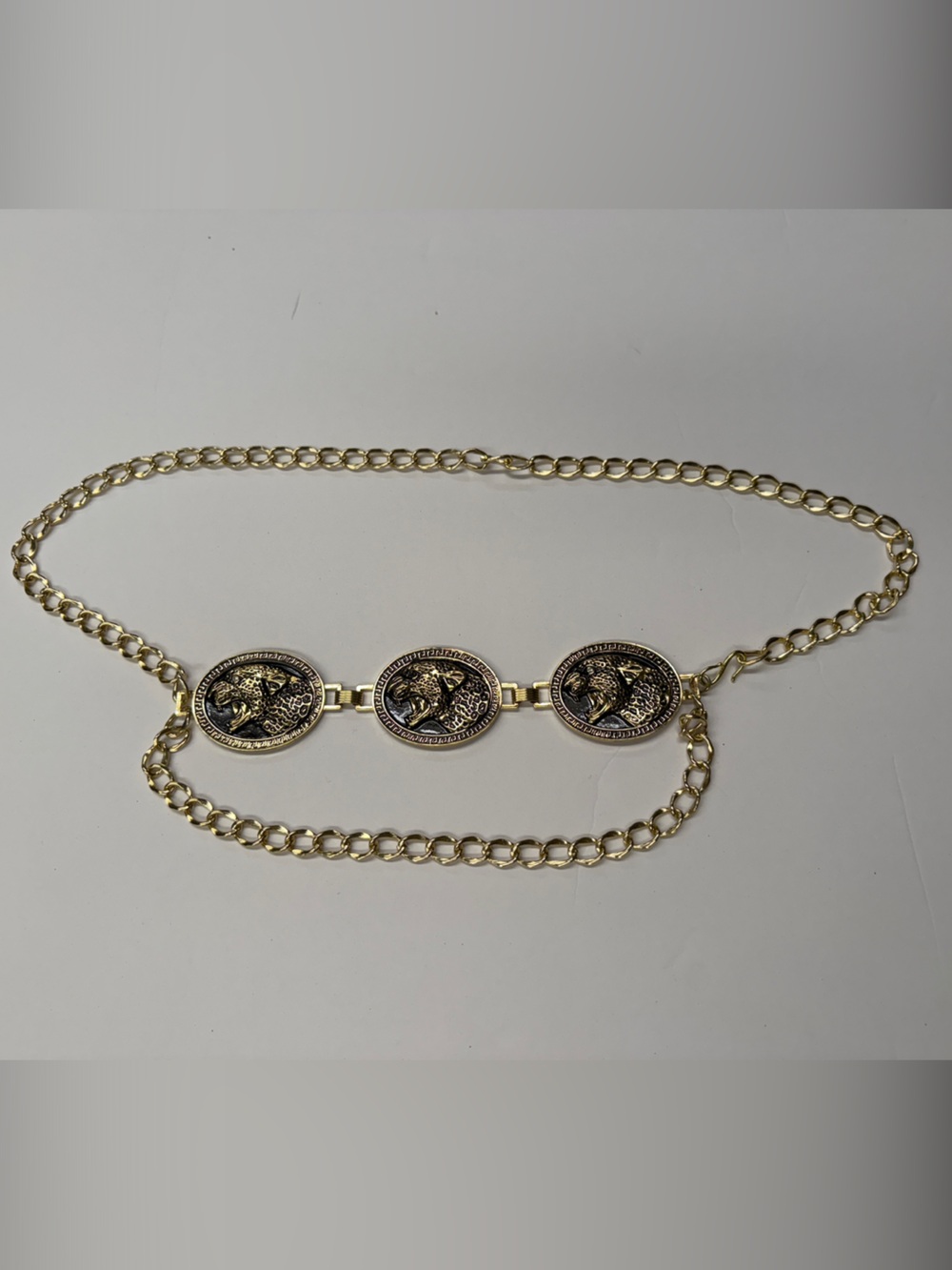 Gold-Tone Medallion Link Belt - Women Accessories